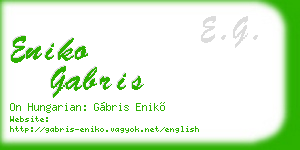 eniko gabris business card